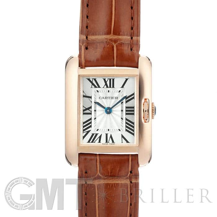 ☆良品★内箱付き【CARTIER】カルティエ タンクアングレーズMM PGコンビ  W5310043 クォーツ ボーイズ_713210【ev15】