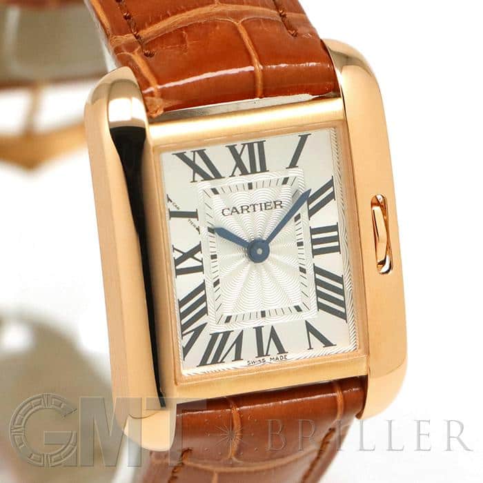 中古)CARTIER カルティエ タンク アングレーズSM W5310027 ピンク