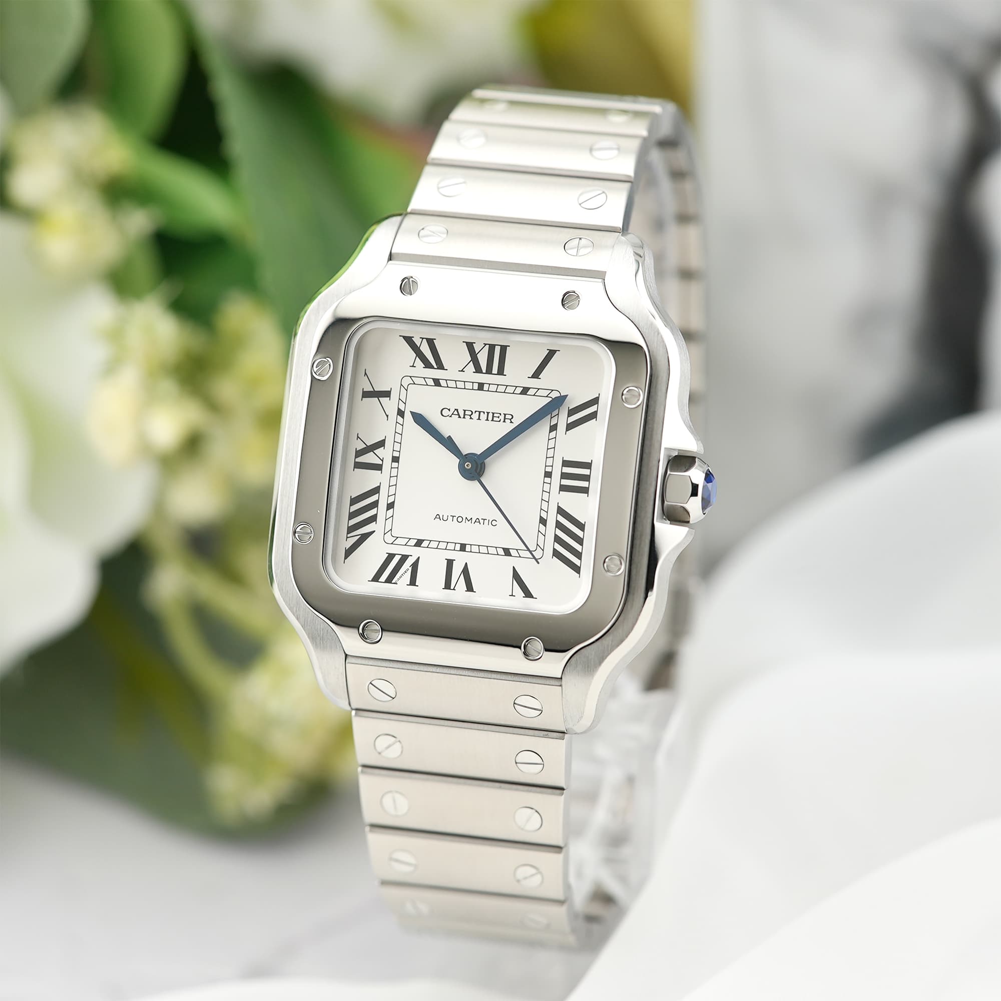 中古)CARTIER カルティエ サントス ドゥ カルティエ MM WSSA0010（商品