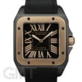 CARTIER カルティエ サントス 100 LM ADLCコーティング ピンクゴールドベゼル W2020009