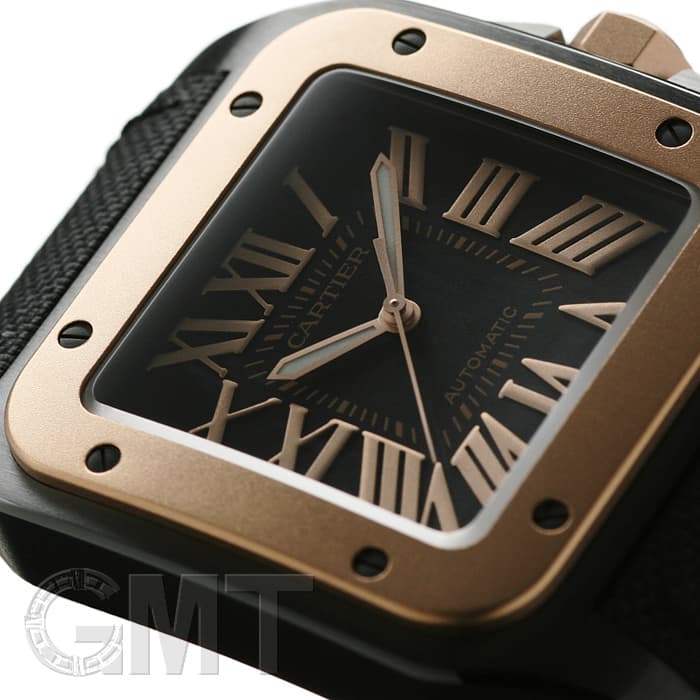 新品)CARTIER カルティエ サントス 100 LM ADLCコーティング ピンク 
