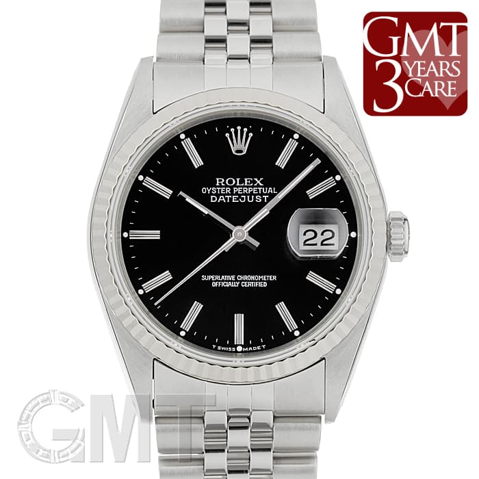 中古)ROLEX ロレックス デイトジャスト 16234 ブラック（商品ID