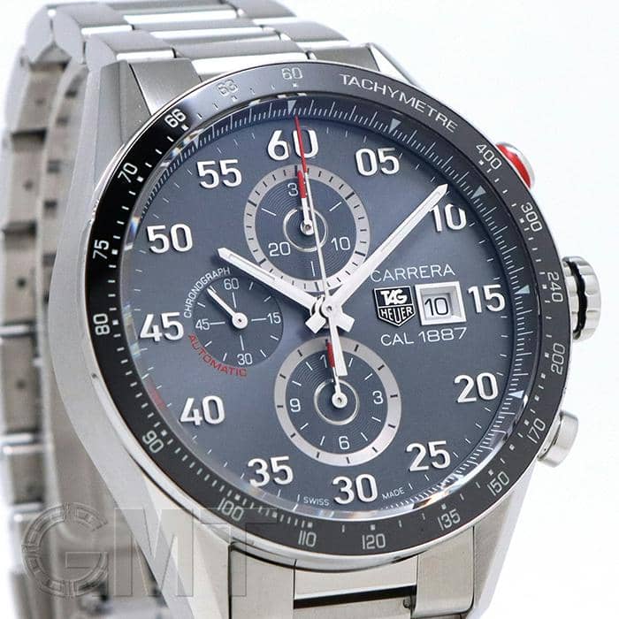 TAG Heuer タグホイヤー カレラ CALIBRE1887 キャリバー1887 CAR2A11 BA0799 クロノグラフ デイト グレー SS ステンレス メンズ 自動巻き【6ヶ月保証】【腕時計】【中古】 中古)TAG HEUER タグ・ホイヤー カレラ Cal.1887 クロノグラフ CAR2A11