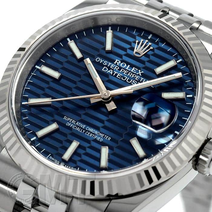 中古)ROLEX ロレックス デイトジャスト 36 126234 ブルーフルーテッド