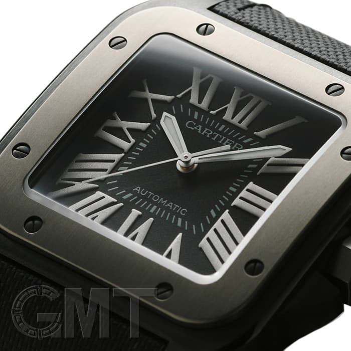 新品)CARTIER カルティエ サントス 100 LM ADLCコーティング チタン