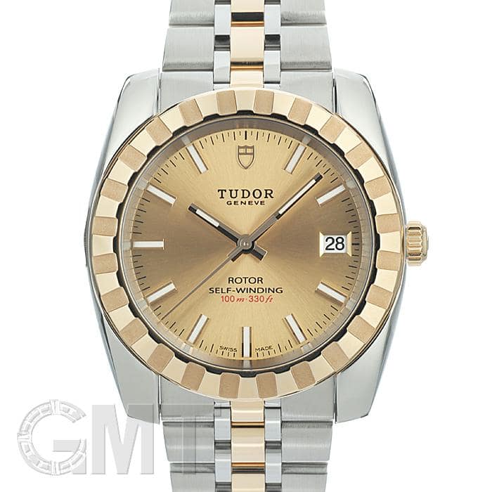 新品)TUDOR チューダー クラシックデイト38 M21013 シャンパン（商品ID