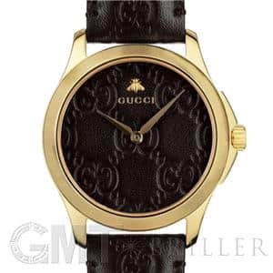 GUCCI グッチ Gタイムレス YA1264035 グッチシグネチャー ブラウン メイン