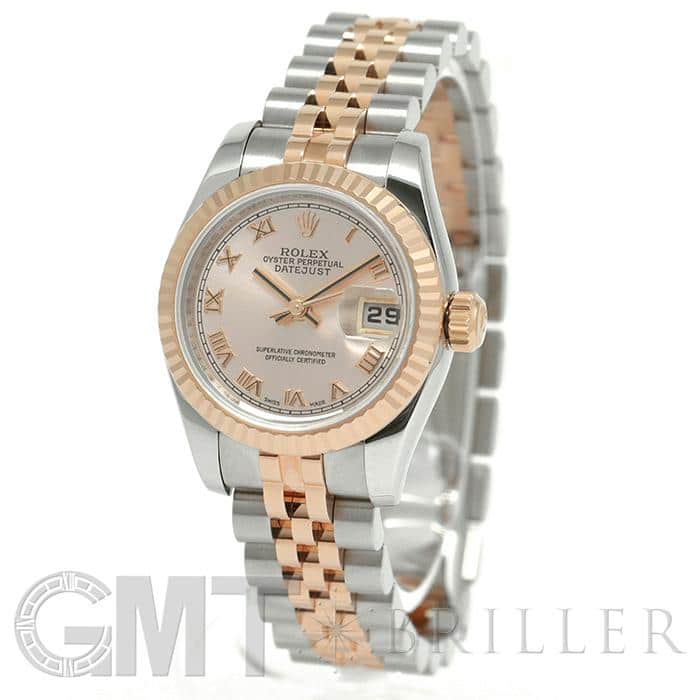 中古)ROLEX ロレックス デイトジャスト 179171 ピンク ローマ（商品ID