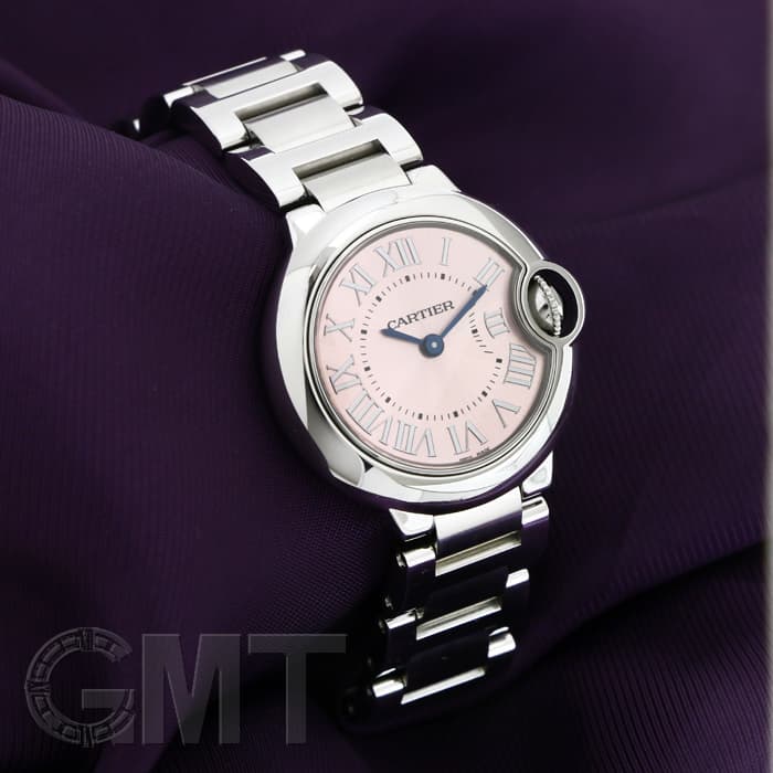 中古)CARTIER カルティエ バロンブルー SM W6920038 ピンク（商品ID
