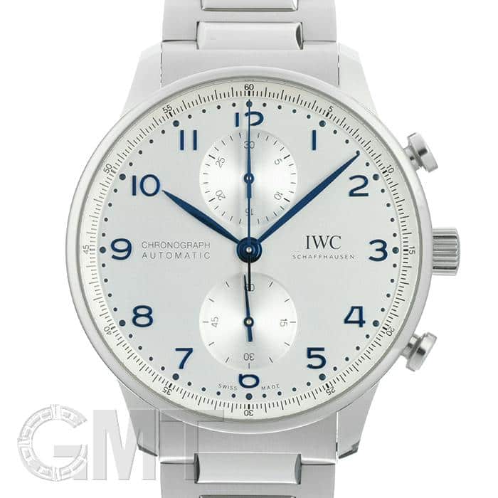 アナログクロノグラフ時計 シルバーゴールド、ユニセックス 中古)IWC インターナショナルウォッチカンパニー ポルトギーゼ