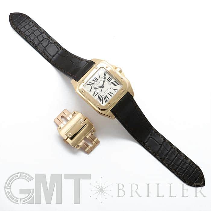 中古)CARTIER カルティエ サントス 100 MM W20112Y1 イエローゴールド