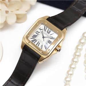 中古)CARTIER カルティエ サントス 100 MM W20112Y1 イエローゴールド