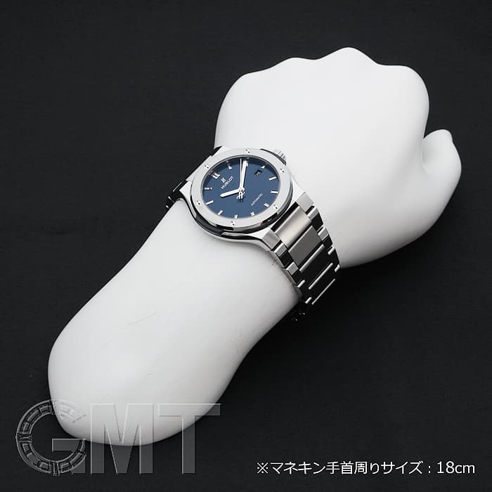 新品)HUBLOT ウブロ クラシック フュージョン チタニウム ブルー