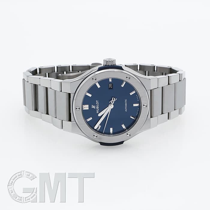 新品)HUBLOT ウブロ クラシック フュージョン チタニウム ブルー