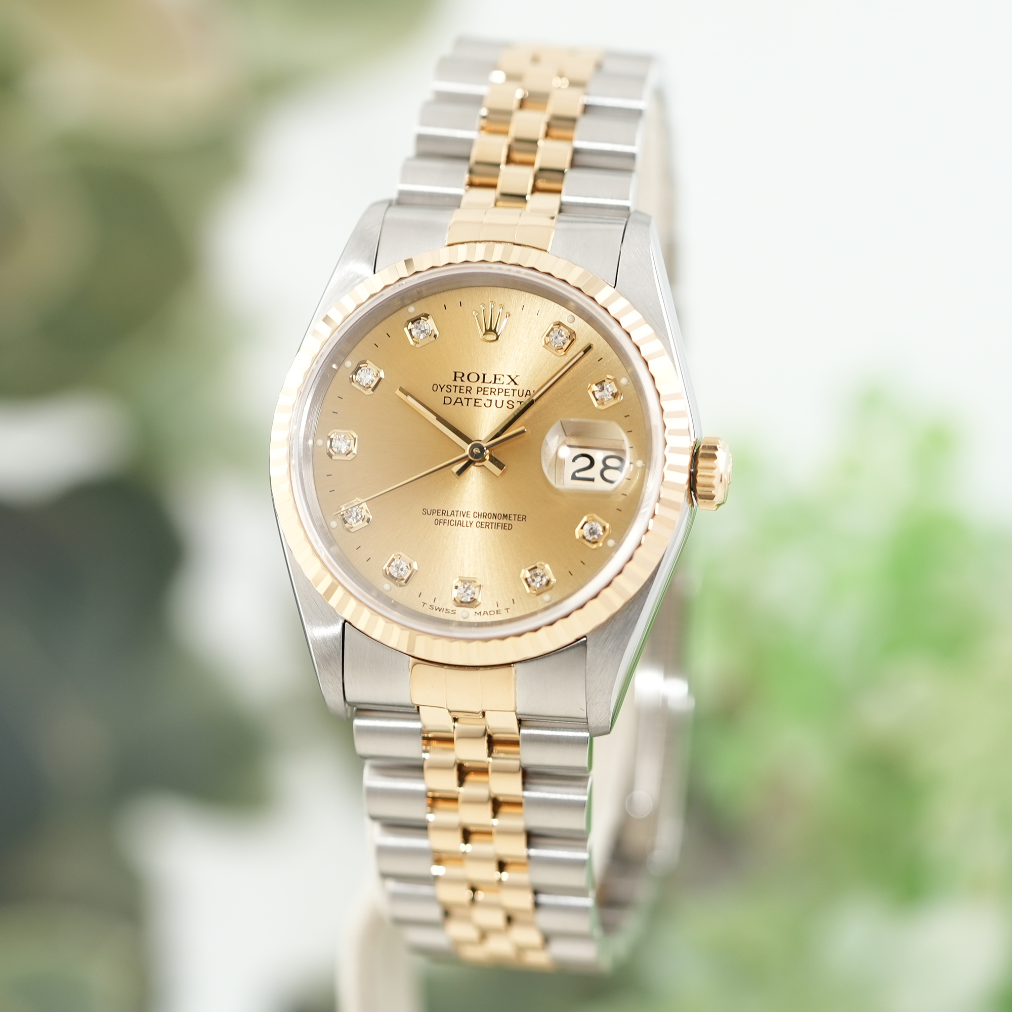 中古)ROLEX ロレックス デイトジャスト 16233G シャンパン（商品ID