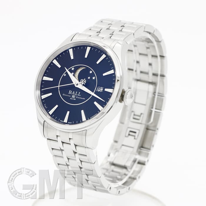 ボールウォッチ NM3082D-SJ-SL トレインマスター ムーンフェイズ 新品)BALL WATCH ボールウォッチ トレインマスター ムーンフェイズ