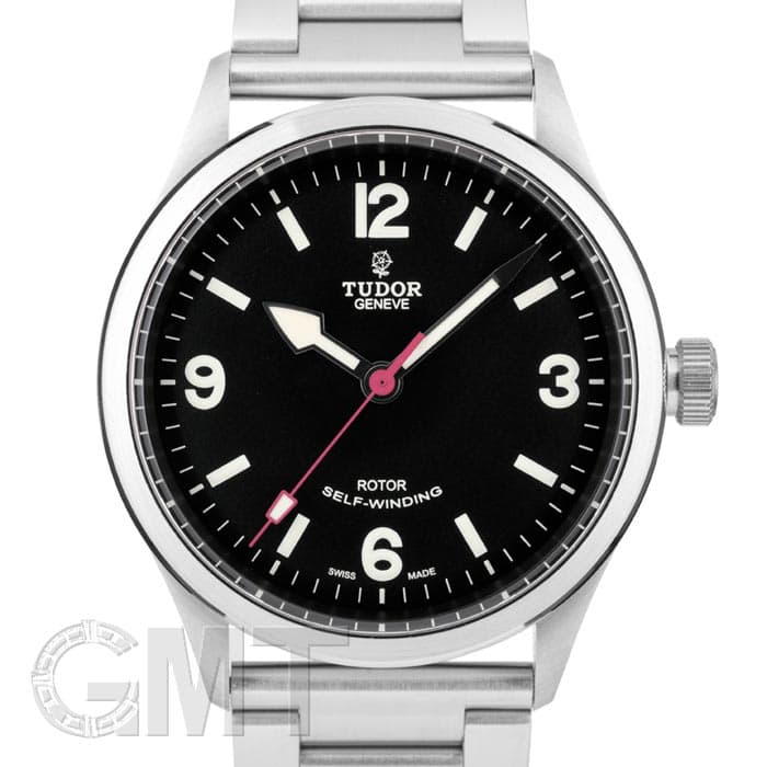 【OH済】 チューダー 【TUDOR】 ヘリテージ レンジャー M79910-0001 メンズ ブラック ステンレススティール 腕時計 時計 HERITAGE RANGER BLACK SS チュードル【中古】 新品)TUDOR チューダー ヘリテージレンジャー M79910（商品ID
