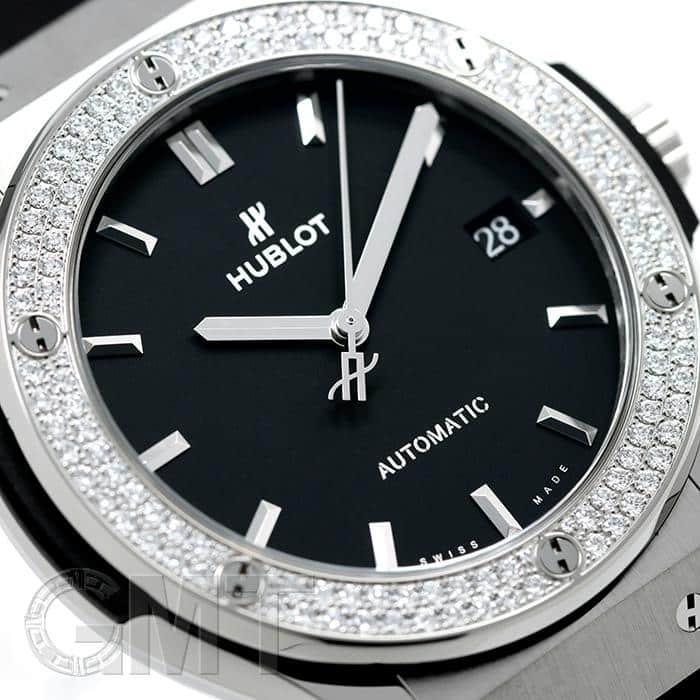新品)HUBLOT ウブロ クラシック フュージョン チタニウム ダイヤモンド 新品)HUBLOT ウブロ クラシック フュージョン チタニウム ダイヤモンド