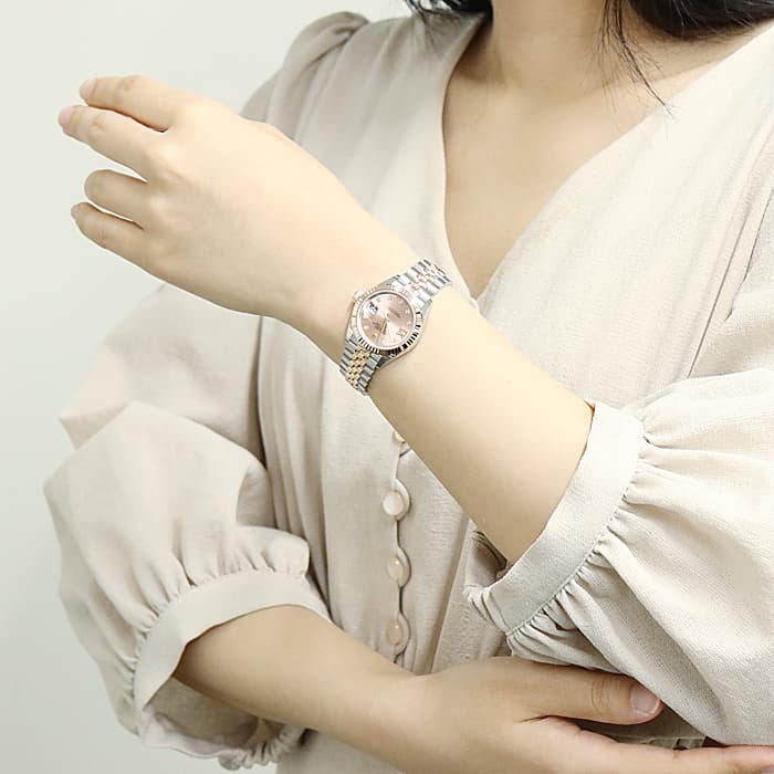 中古)ROLEX ロレックス デイトジャスト 28 279171G ロゼ スター IX