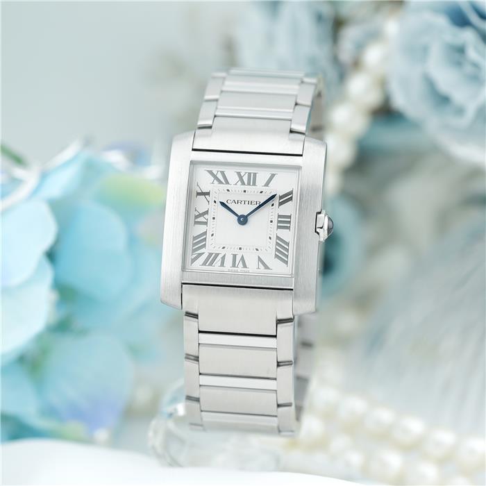 中古)CARTIER カルティエ タンク フランセーズ MM クォーツ WSTA0074