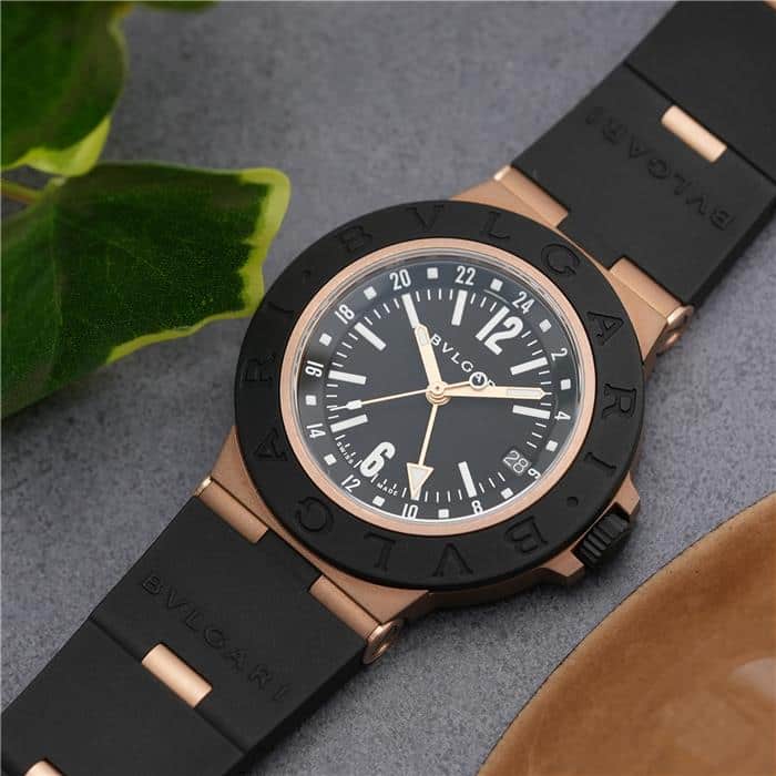 新品)BVLGARI ブルガリ アルミニウム ウォッチ GMT 104241（商品ID
