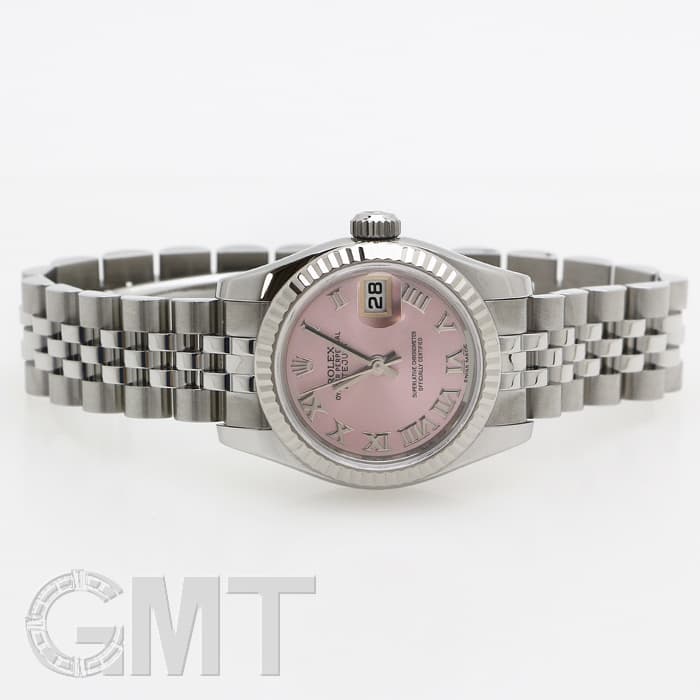 ROLEX ロレックス 179174 ステンレス 自動巻き腕時計 ピンクローマ 中古)ROLEX ロレックス デイトジャスト 179174 ピンク ローマ（商品ID