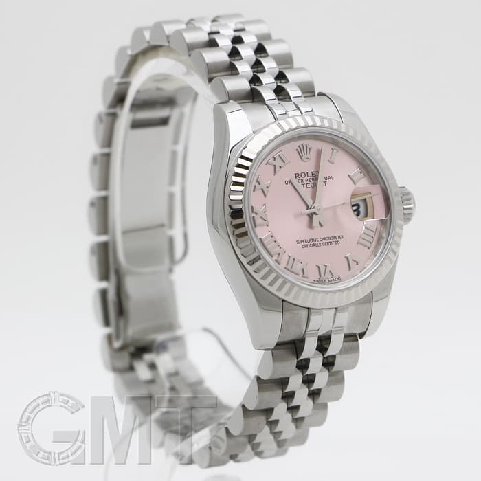 中古)ROLEX ロレックス デイトジャスト 179174 ピンク ローマ（商品ID