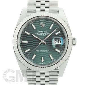 ROLEX ロレックス デイトジャスト 41 126334 ミントグリーン フルーテッドモチーフ ジュビリーブレス メイン