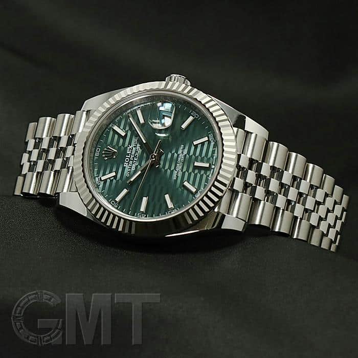 中古)ROLEX ロレックス デイトジャスト 41 126334 ミントグリーン