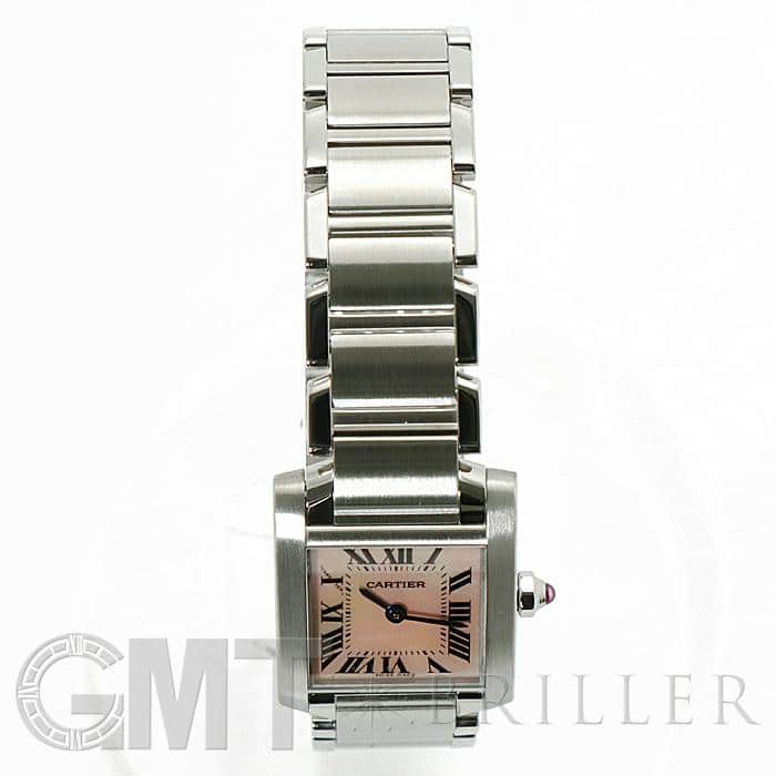 中古)CARTIER カルティエ タンク フランセーズ SM W51028Q3 ピンク