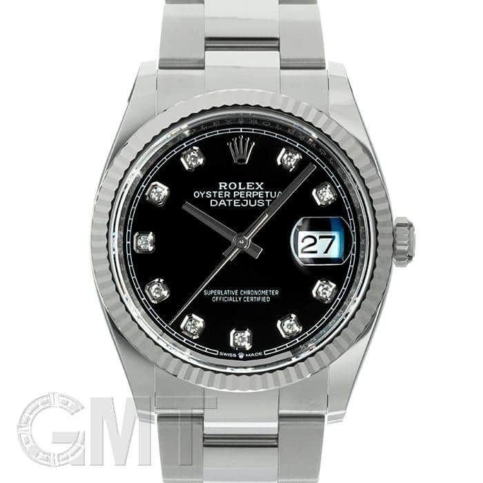 中古)ROLEX ロレックス デイトジャスト 36 126234G ブラック