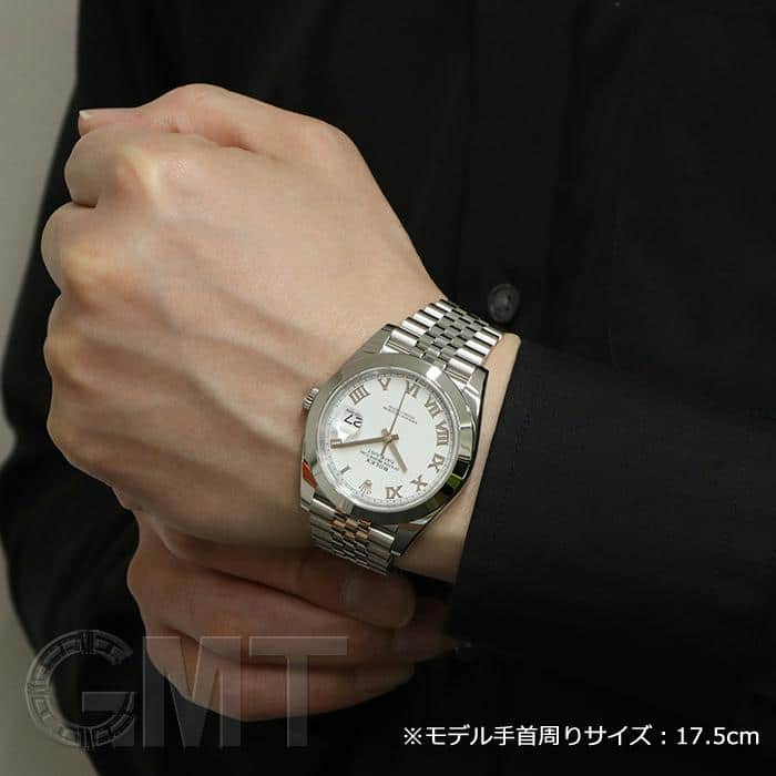中古)ROLEX ロレックス デイトジャスト 41 ホワイト ローマ 126300