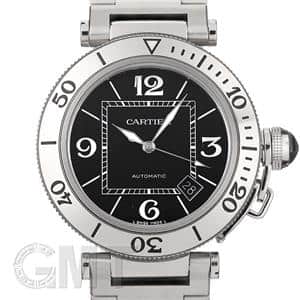 内部点検済 Cartier カルティエ パシャ シータイマー W31077M7 デイト 黒 ブラック SS ステンレス メンズ 自動巻き【6ヶ月保証】【腕時計】【中古】 m.jpg