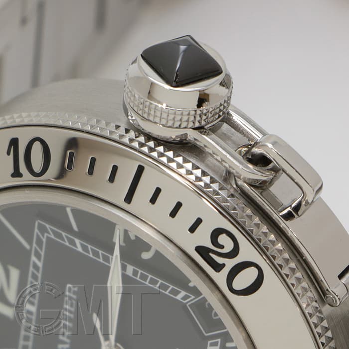 中古)CARTIER カルティエ パシャ シータイマー W31077M7 ブラック
