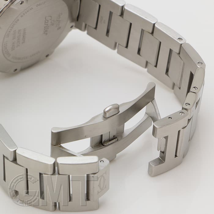 中古)CARTIER カルティエ パシャ シータイマー W31077M7 ブラック