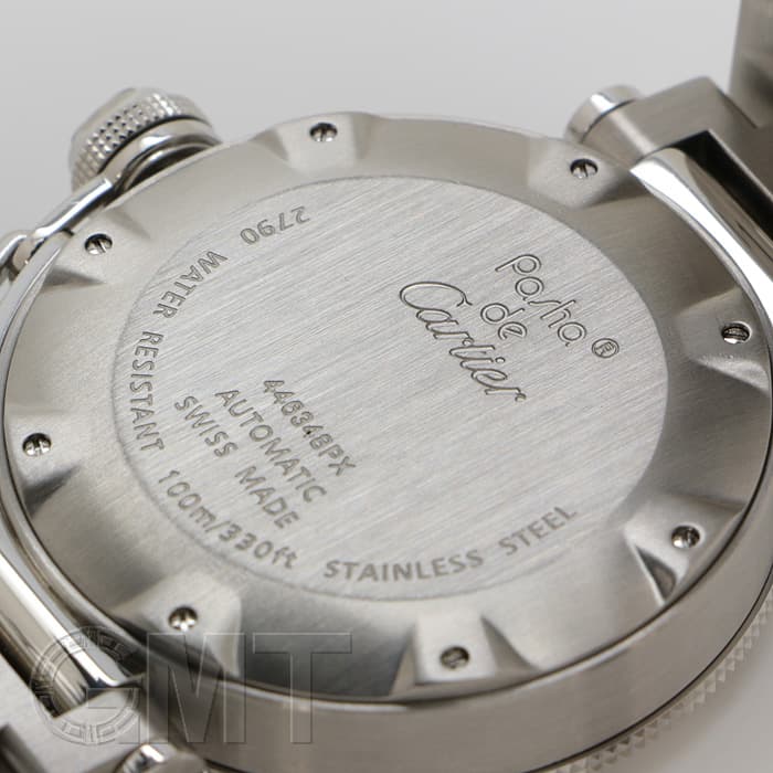 中古)CARTIER カルティエ パシャ シータイマー W31077M7 ブラック