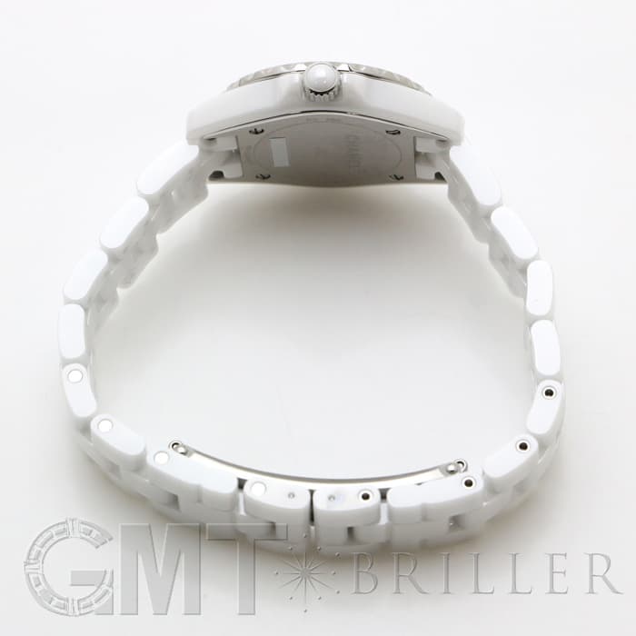 新品)CHANEL シャネル J12 H2572 ホワイトセラミック ベゼルダイヤ MOP