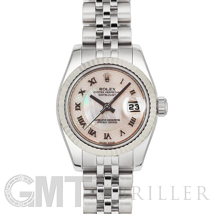 中古 ロレックス ROLEX 179174NA D番(2005年頃製造) ピンクシェル レディース 腕時計 ROLEX - 中古 ロレックス ROLEX 179174NA D番(2005年頃製造) ピンク