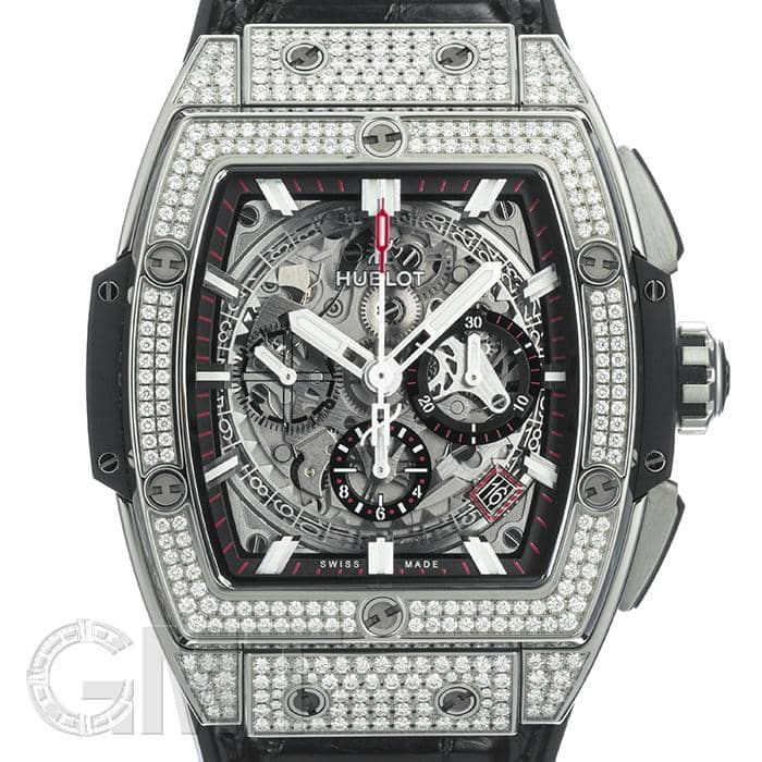 41-61/裏小中古（キング・シビレアシダケ/インビン）r 中古)HUBLOT ウブロ スピリット オブ ビッグバン チタニウム 42mm 641