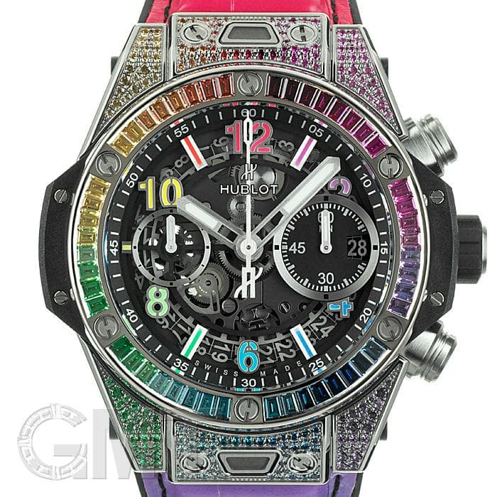 新品)HUBLOT ウブロ ビッグバン ウニコ レインボー チタニウム 441.NX