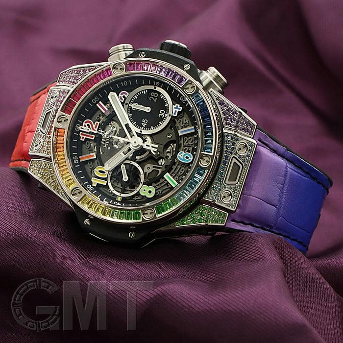 新品)HUBLOT ウブロ ビッグバン ウニコ レインボー チタニウム 441.NX