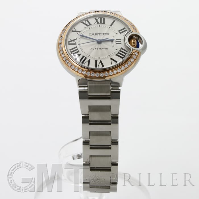 新品)CARTIER カルティエ バロンブルー 33 MM WE902080 シルバー