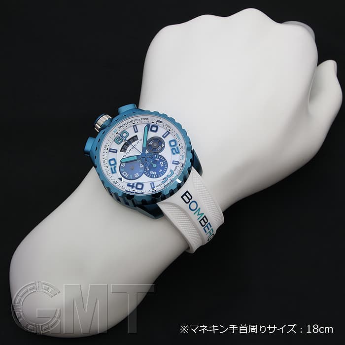 新品)BOMBERG ボンバーグ BOLT-68 クロマアイスブルー ホワイト 