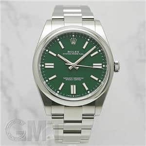 中古 ロレックス ROLEX 124300 ランダムシリアル グリーン メンズ 腕時計 中古)ROLEX ロレックス オイスターパーペチュアル 41 124300 グリーン