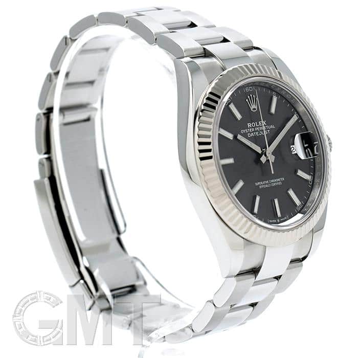 デイトジャスト41/ オイスターブレスレット/ 126300　126334 中古)ROLEX ロレックス デイトジャスト 41 126334 スレート オイスター