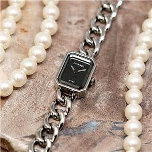 新品)CHANEL シャネル プルミエール メタル チェーン ブラック H7019