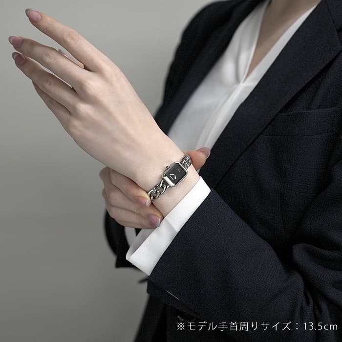 新品)CHANEL シャネル プルミエール メタル チェーン ブラック H7019