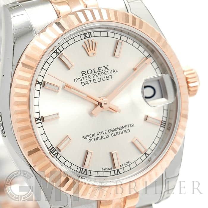 中古)ROLEX ロレックス デイトジャスト 31mm 178271 シルバー【純正