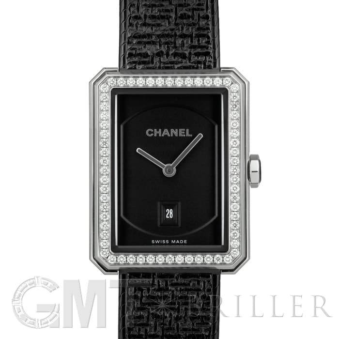 新品)CHANEL シャネル ボーイフレンド ツイード ブラックコーティング