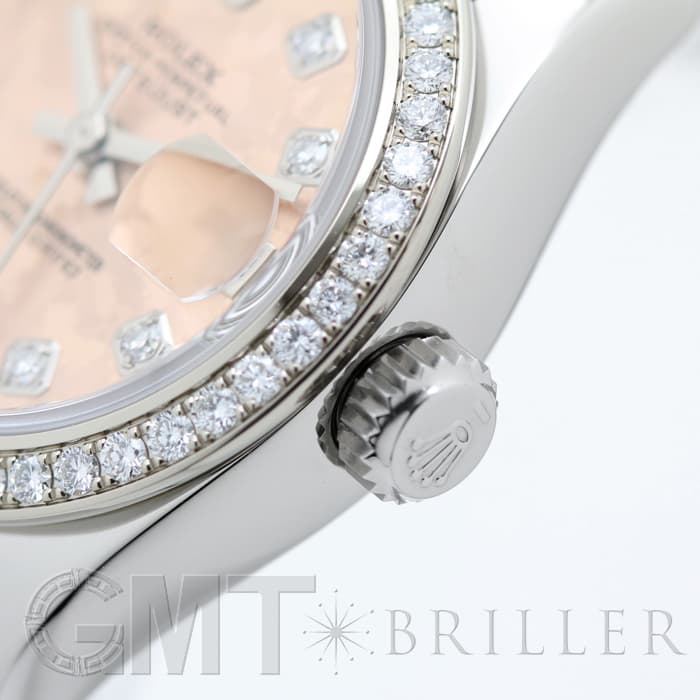 中古 ロレックス ROLEX 179384 ランダムシリアル ピンクゴールドクリスタル /ダイヤモンド レディース 腕時計 中古)ROLEX ロレックス デイトジャスト 179384G ピンク ゴールド
